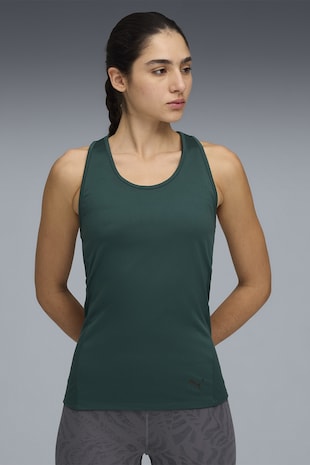 Puma Top racerback pentru antrenament Train All Day, Negru/Negru stins