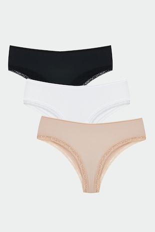 Set de chiloti brazilieni hipster - 3 perechi