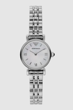 Emporio Armani Ceas analog de otel inoxidabil, Argintiu