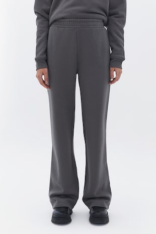 OXXO Pantaloni uni de trening cu talie elastica, Gri inchis