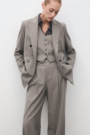 Gyapjútartalmú bő szárú nadrág