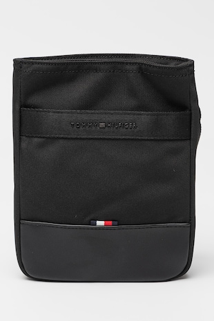 Tommy Hilfiger Geanta crossbody cu bareta cu logo, Negru