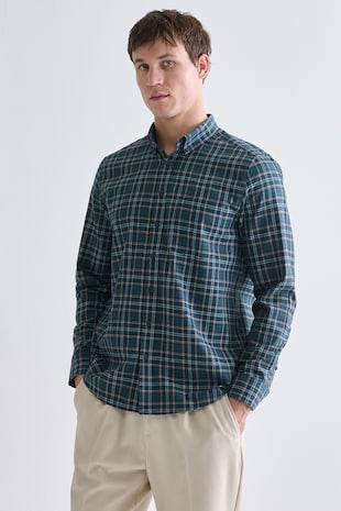 Normál fazonú kockás ing