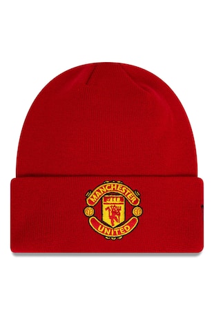 New Era Caciual cu manseta Manchester United, Rosu inchis