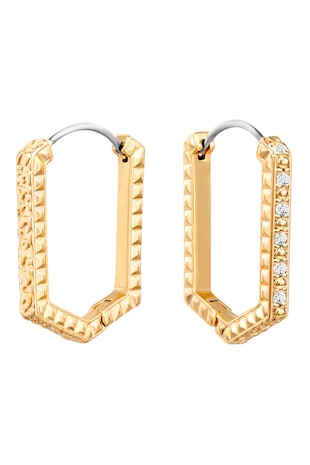 JUST CAVALLI Cercei cu zirconia, Auriu