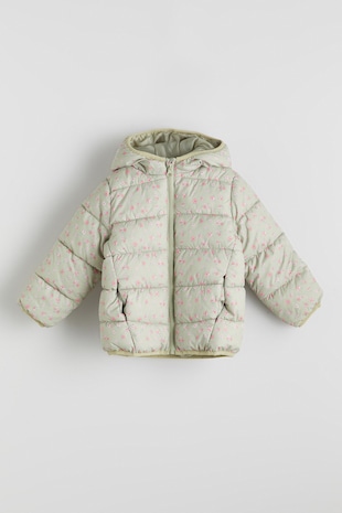 Steppelt virágmintás télikabát