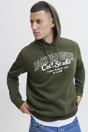 Jack & Jones Hanorac regular-fit Makoto, Verde inchis