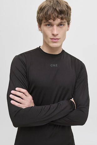 Jack & Jones Bluza slim fit uni, Negru