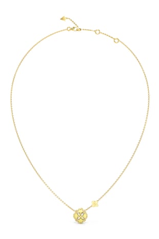 GUESS Colier cu pandantive decorate cu cristale, Auriu