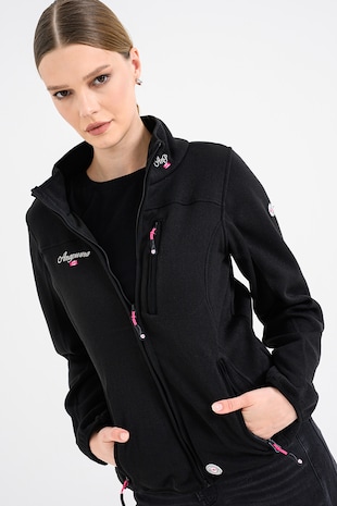 Anapurna Bluza de trening cu fermoar si logo Tedenana, Negru