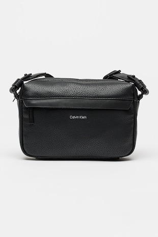 CALVIN KLEIN Geanta crossbody textila, Negru