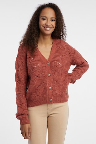 orsay Cardigan lejer cu nasturi, Maro cognac