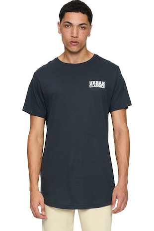 Urban Classics Tricou lung cu model uni, Albastru ultramarin
