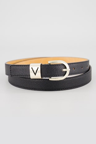Valentino Bags Curea din piele ecologica, Negru