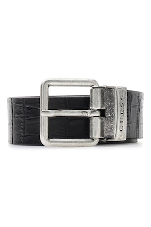 GUESS Curea cu catarama metalica Torino, Negru