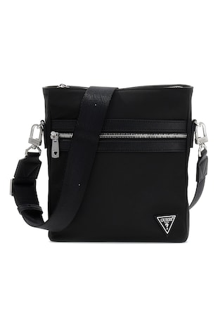 GUESS Geanta crossbody cu bareta ajustabila Berlin, Negru