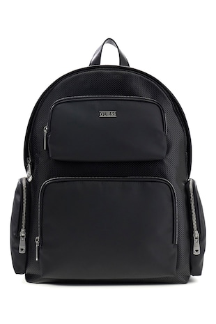 GUESS Rucsac din piele ecologica cu barete ajustabile Boston, Negru