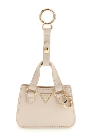GUESS Breloc cu etui mic, Maro taupe deschis