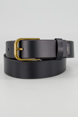 Tommy Jeans Curea din piele Heritage, Negru
