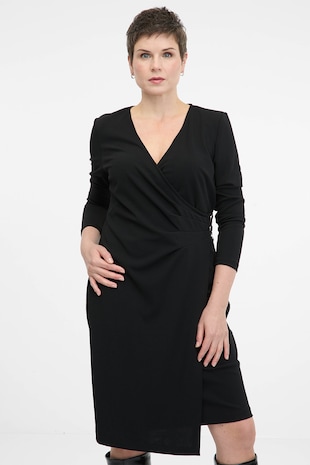 orsay Rochie cu croiala bodycon si model petrecut, Negru