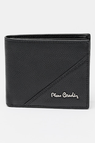 Pierre Cardin Portofel pliabil din piele, Negru