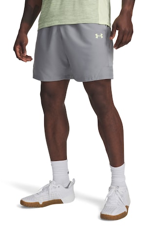 Under Armour Фитнес шорти Tech Utility с еластична талия, Сив/Mint