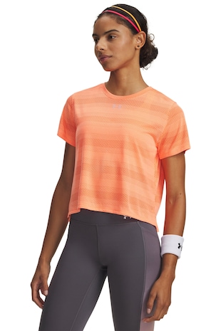 Under Armour Tricou lejer pentru alergare Velociti, Portocaliu mandarina