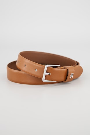 Tommy Hilfiger Curea de piele cu catarama patrata, Coniac