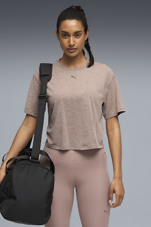 Puma Tricou lejer cu maneci cazute, pentru antrenament Cloudspun, Roz prafuit