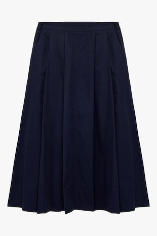 KOTON Fusta midi cu pliuri, Bleumarin