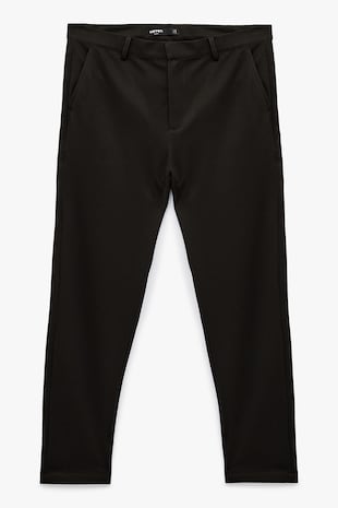 KOTON Pantaloni chino conici, Maro inchis