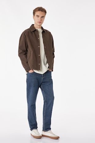 KOTON Blugi conici Joe, Albastru indigo