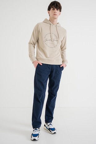 Jack & Jones Hanorac cu imprimeu logo, Maro camel