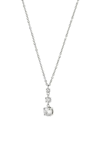Loisir by Oxette Colier din otel inoxidabil cu zirconia, Argintiu
