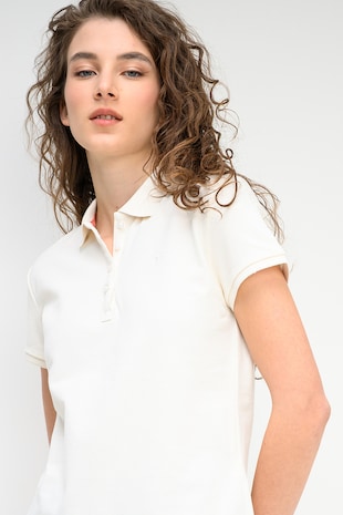 Mustang Tricou polo Tara, Ecru