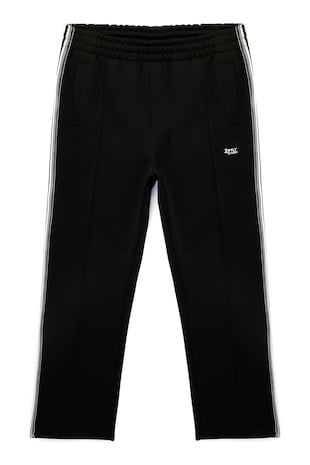 KOTON Pantaloni de trening cu croiala dreapta si dungi contrastante, Negru