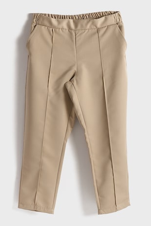 LC WAIKIKI Pantaloni crop cu croiala conica, Maro nisip