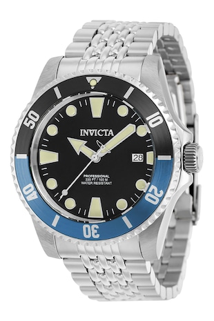 Invicta Ceas analog Pro Diver, Argintiu deschis