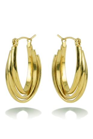 Victoria Walls Cercei drop placati cu aur de 18K, Auriu