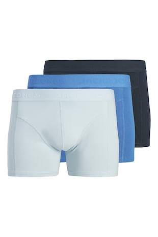 Jack & Jones Set de boxeri din amestec de bumbac organic - 3 perechi, Albastru royal/Albastru deschis/Bleumarin