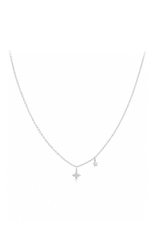 Atelier Miu Colier din argint 925 decorat cu zirconia, Argintiu