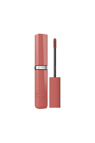 L'Oreal Paris Ruj lichid cu stralucire de lac, rezistent la transfer Infaillible Laque Resistance, 4.3 ml, Smoked Rose