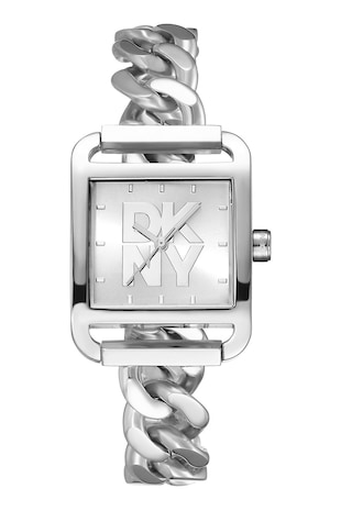 DKNY Ceas analog cu brataracu model lant, Argintiu