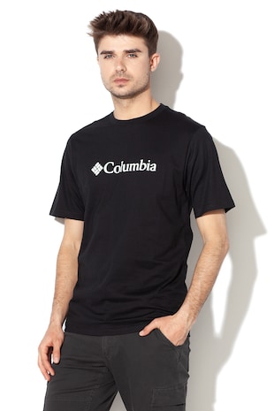 Columbia Tricou cu decolteu la baza gatului si imprimeu logo CSC Basic, Negru