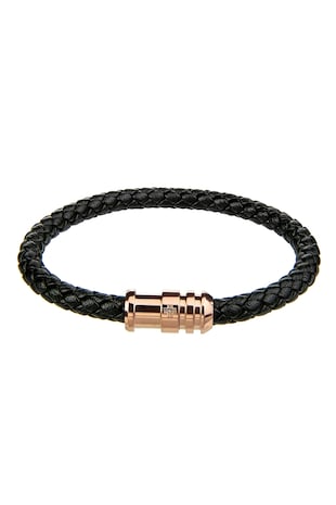 Philipp Blanc Bratara impletita din pielegewqfwq, Auriu/Negru/Auriu rose/Roz