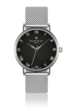 Philipp Blanc Ceas quartz unisex, Argintiu