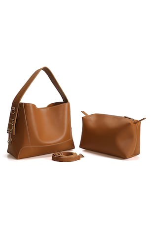 Lucky Bees Geanta hobo cu etui interior, Maro