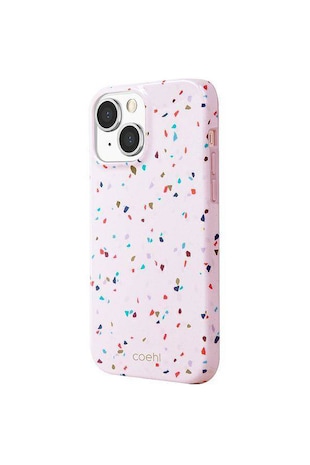 uniq Husa de protectie Coehl Terrazzo pentru iPhone 13, Blush Pink