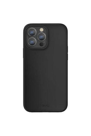 uniq Husa de protectie Lino pentru iPhone 13 Pro /13, Ink Black