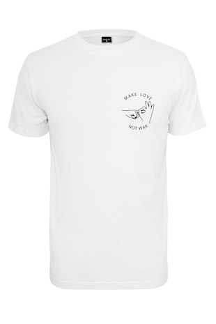 Mister tee Tricou unisex cu detaliu grafic, Alb optic